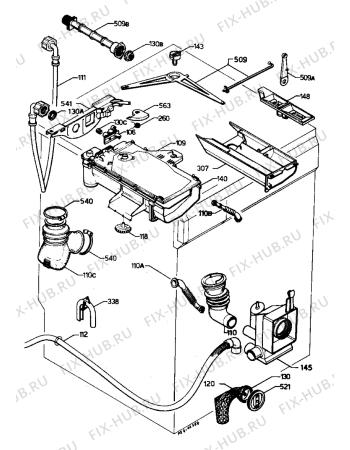 Взрыв-схема стиральной машины Marijnen CMF41 - Схема узла Water equipment